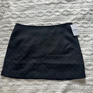 Forever 21 Womens Rhinestone black Mini Skirt
